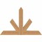 Ekena Millwork Saratoga Timber Gable Bracket, Western Red Cedar, 36"W x 24"H x 3 1/2"D x 3 1/2"F, 16/12 Pitch GBW036X24X0404SAR00SWR - alternate 1